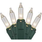 Home Impressions Clear 100-Bulb Mini Incandescent String Light Set with Green Wire Image 1