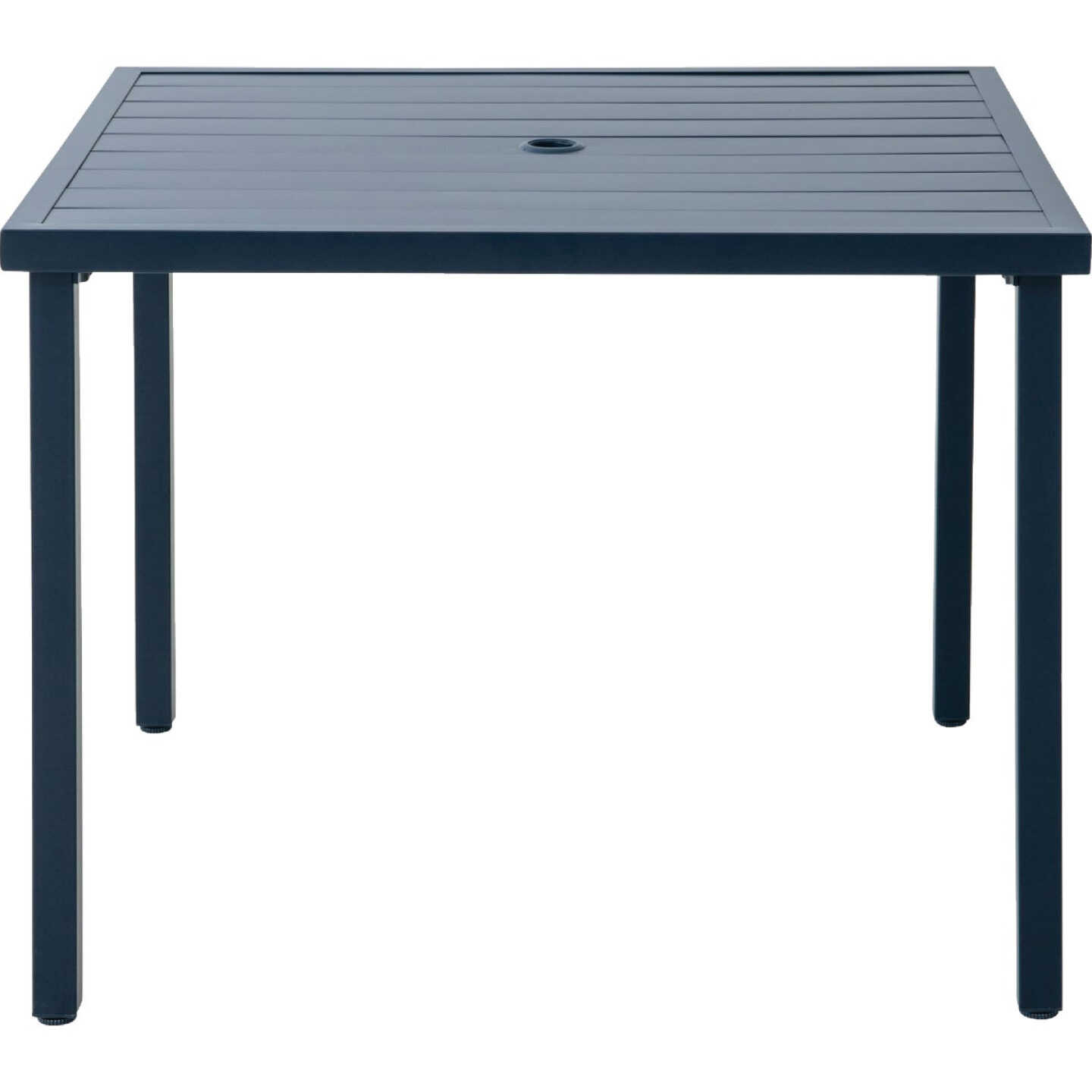 Sunjoy 38 In. Square Heavy-Duty Blue Steel Table Image 1