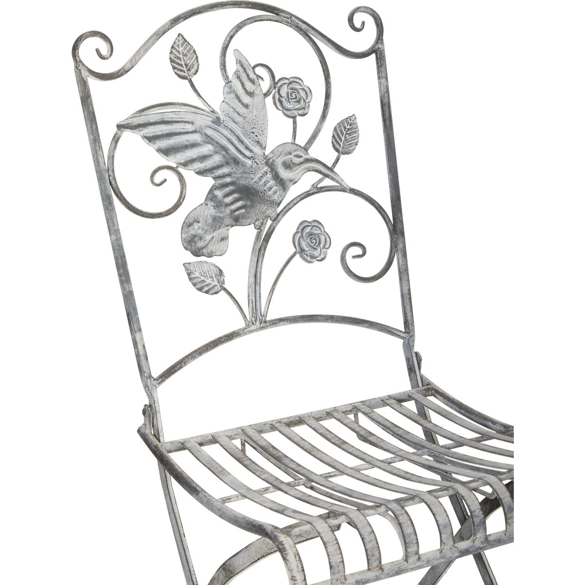 Alpine 3-Piece Hummingbird Foldable Floral Bistro Set Image 8