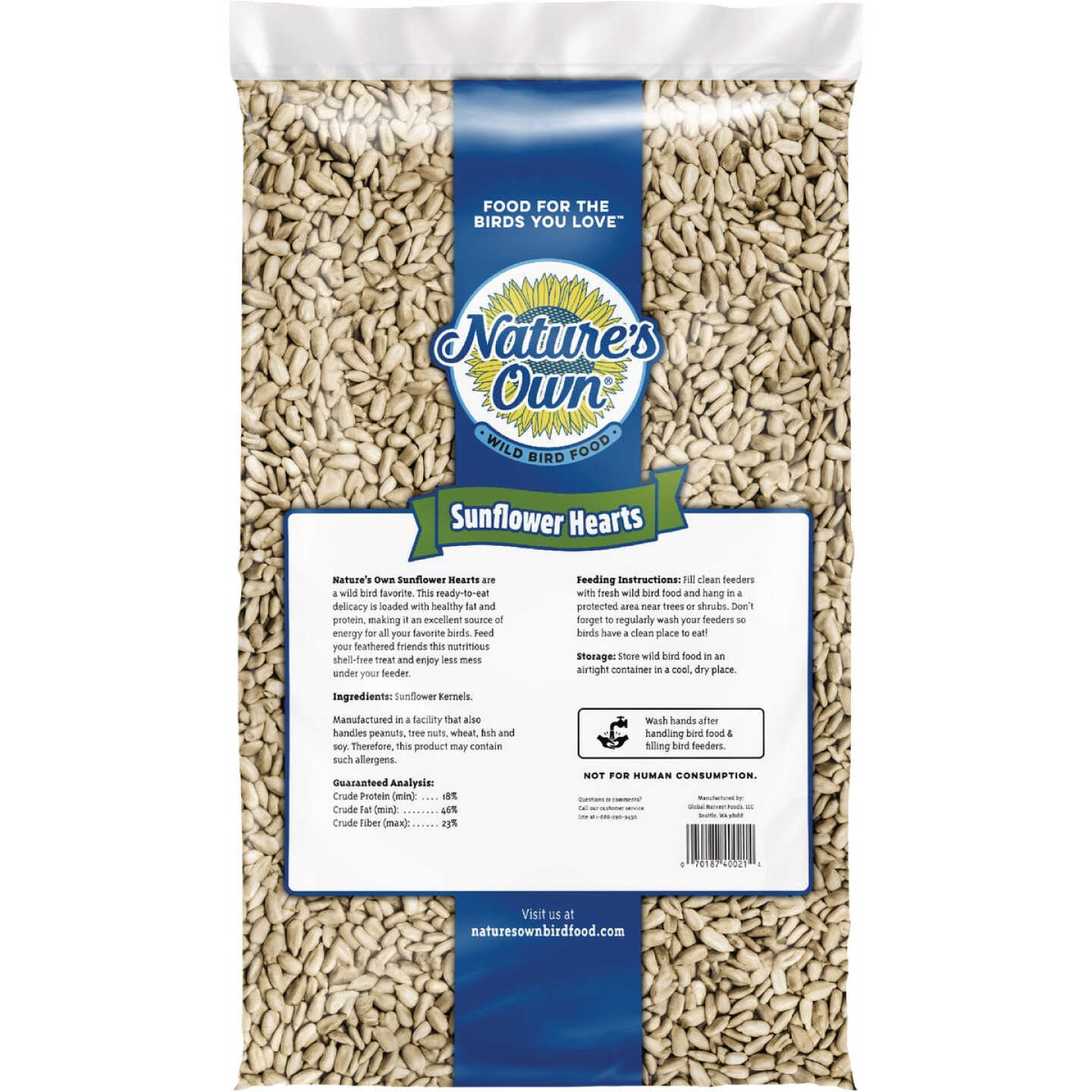 Nature's Own 15 Lb. Black Oil Sunflower Hearts Image 2