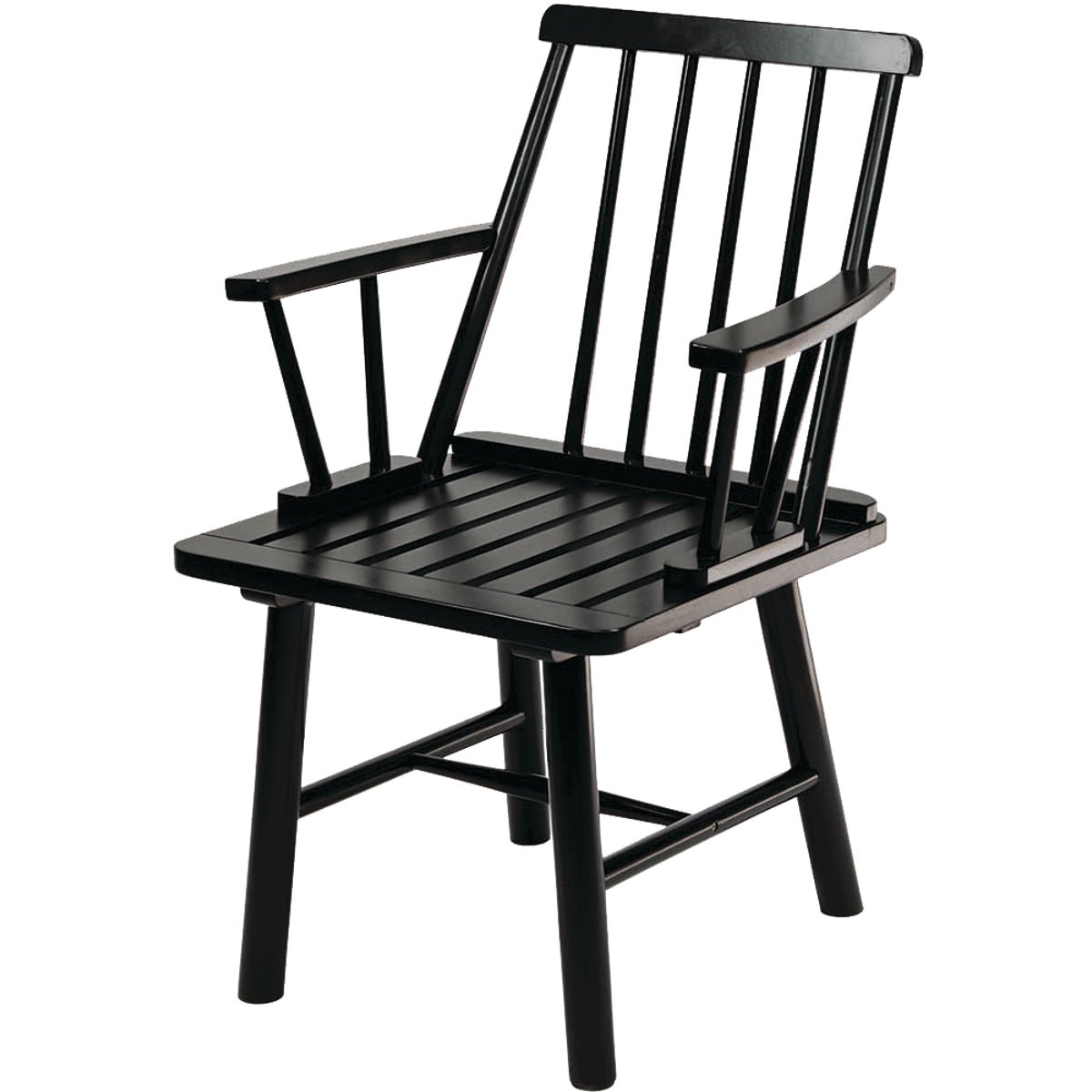 Jack Post Windsor Black Indonesian Hardwood Arm Chair Image 1