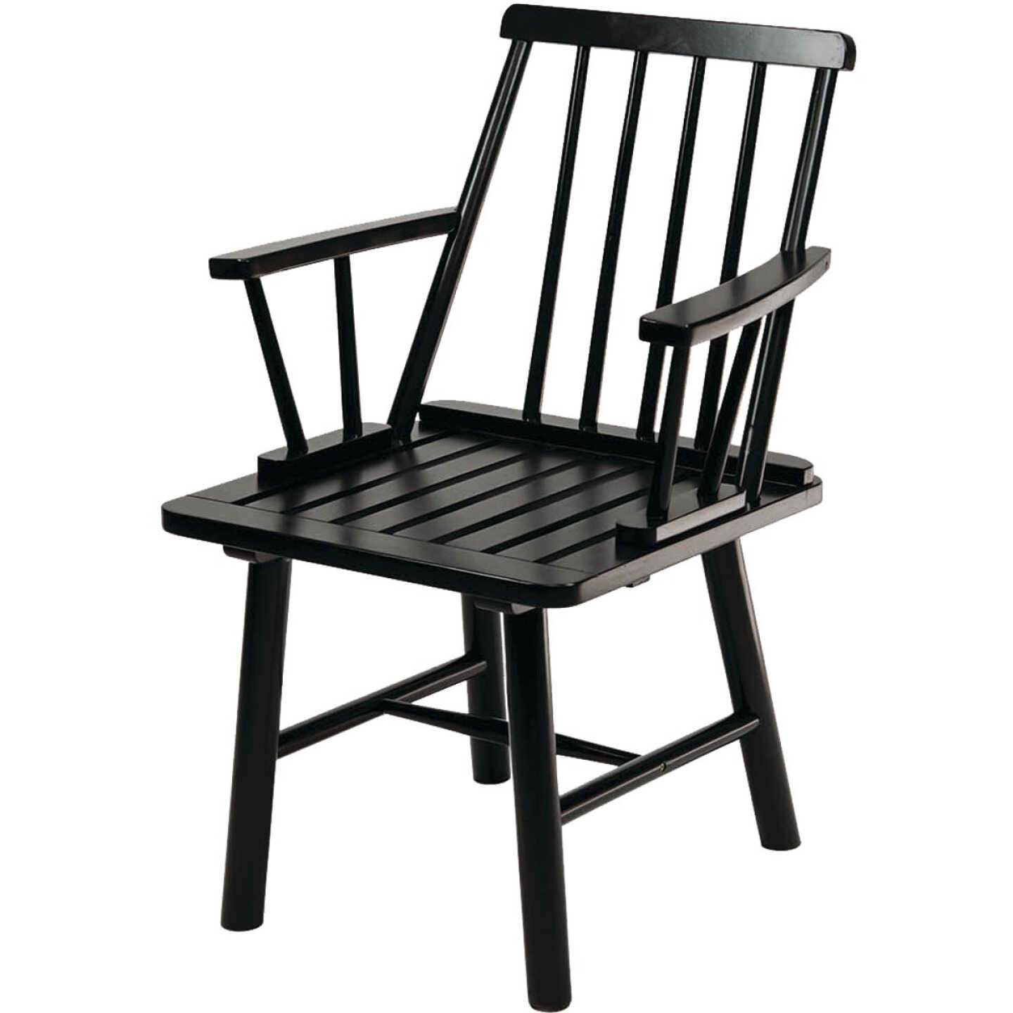 Jack Post Windsor Black Indonesian Hardwood Arm Chair Image 1