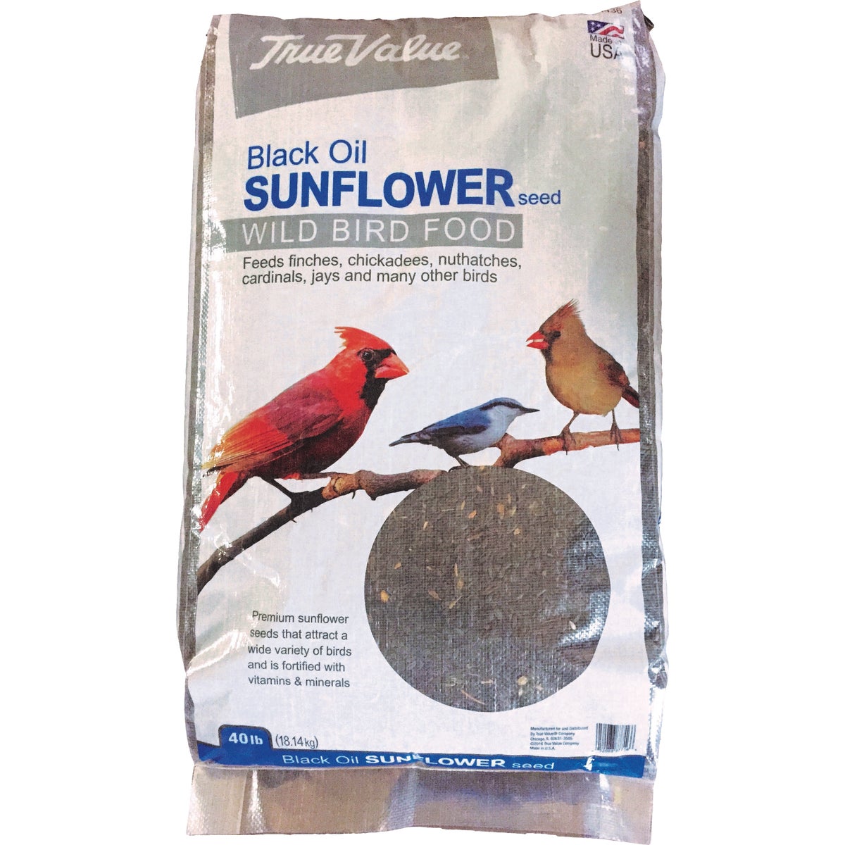 True Value 40 Lb. Black Oil Sunflower Wild Bird Seed