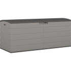 Suncast 120 Gal. XL Split Lid Dove Gray Deck Box Image 1