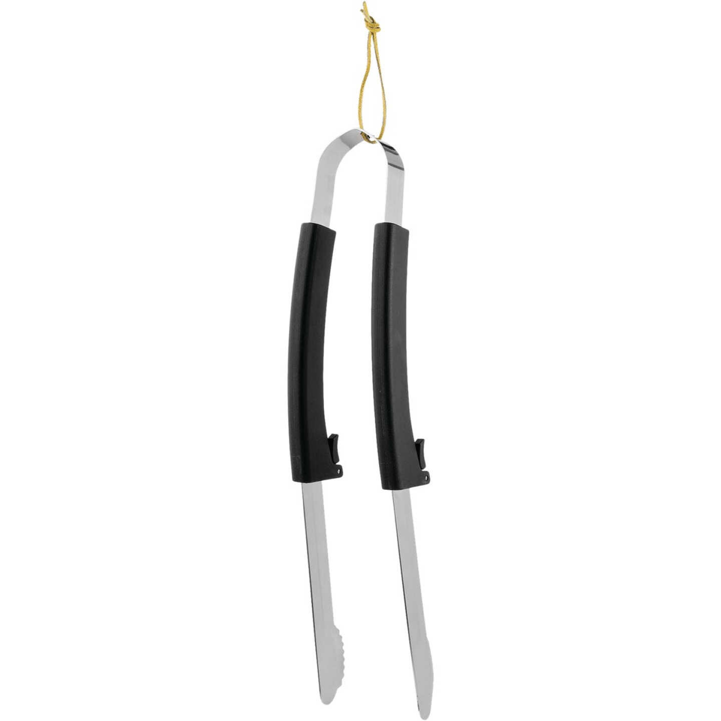 Mr. Bar-B-Q 15.75 In. Stainless Steel Kickstand Barbeque Tongs Image 1