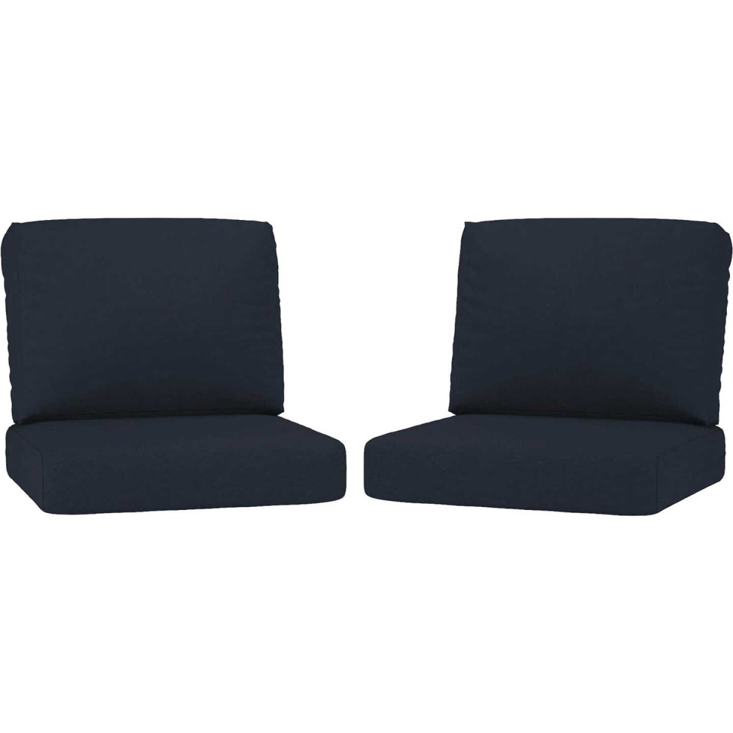 Northcape International Rockton Navy Polyester Chair Cushion Set Image 1