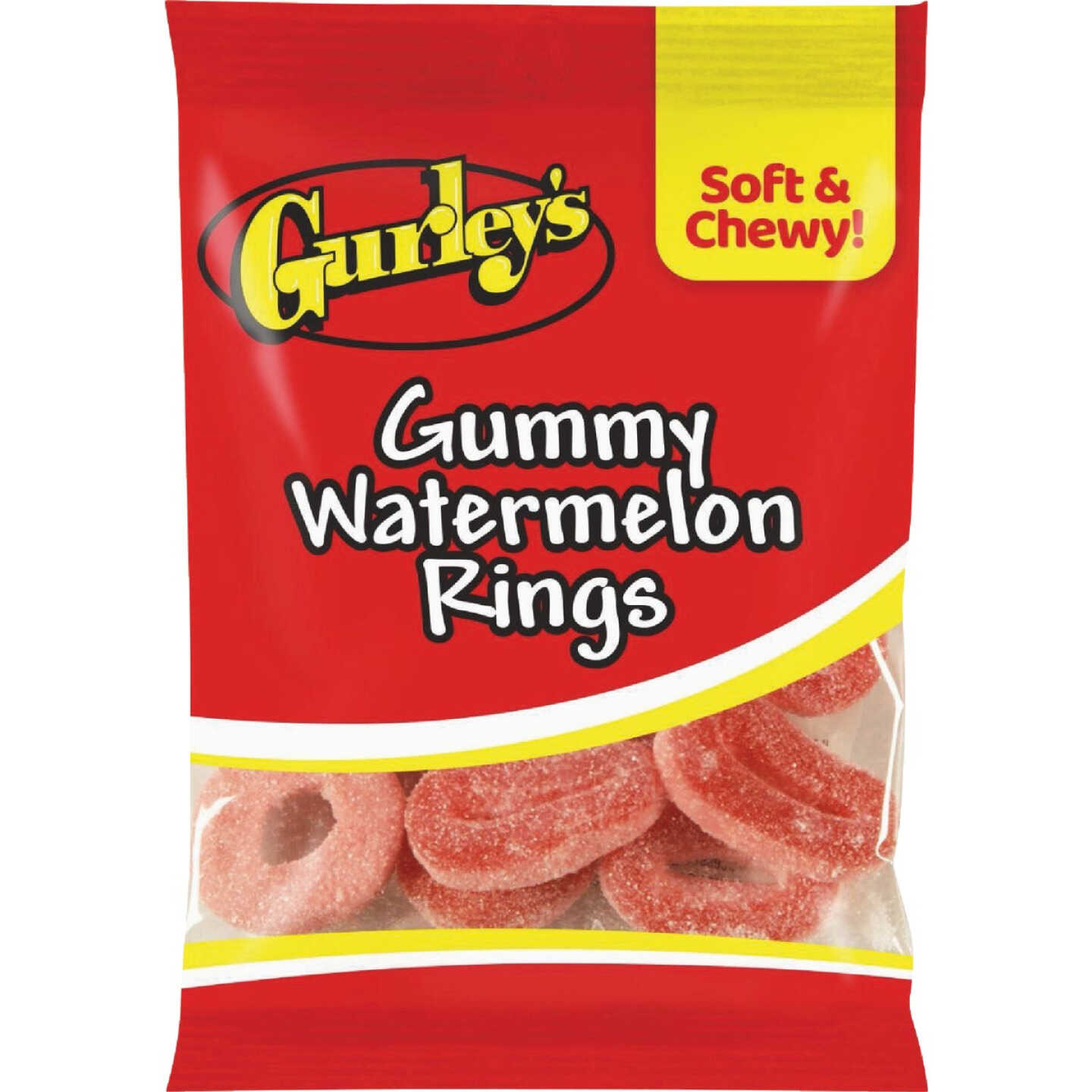 Gurley's 4.5 Oz. Gummy Watermelon Rings Image 1