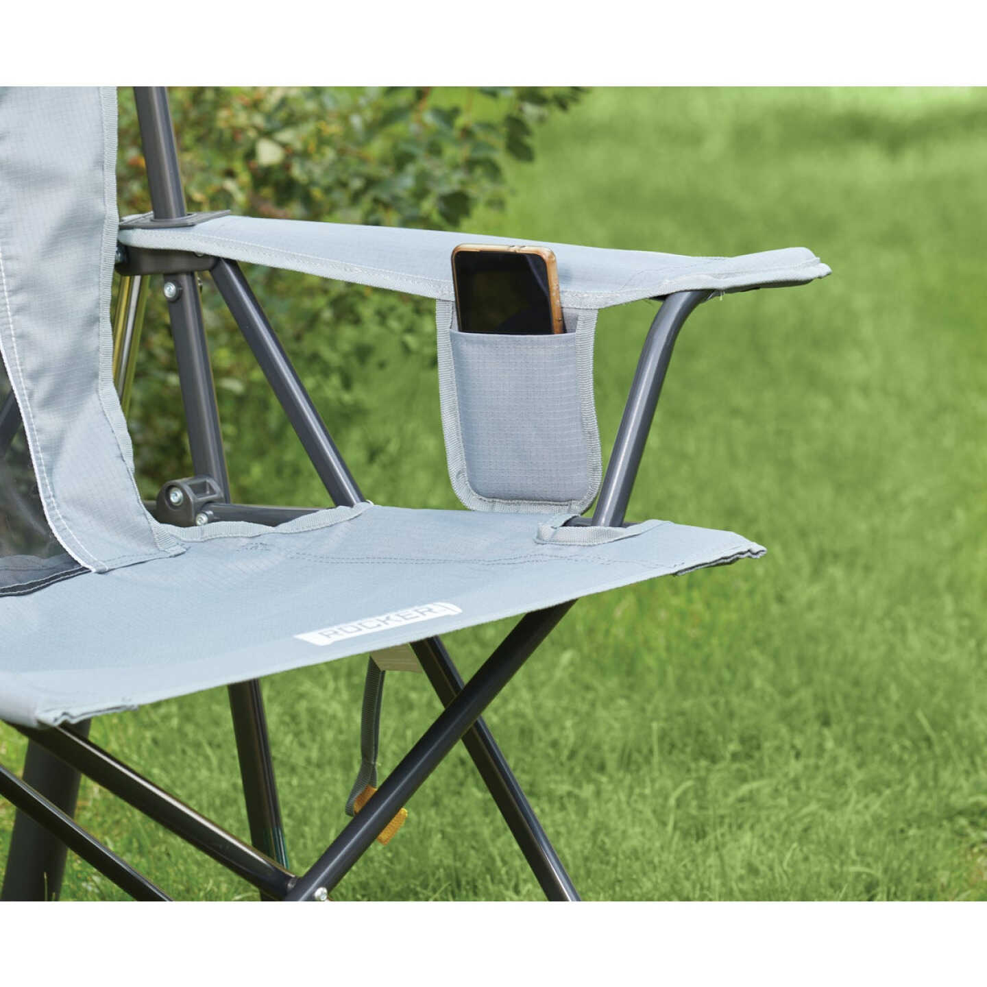 GCI Outdoor Comfort Pro Mercury Gray Folding Rocker Image 6