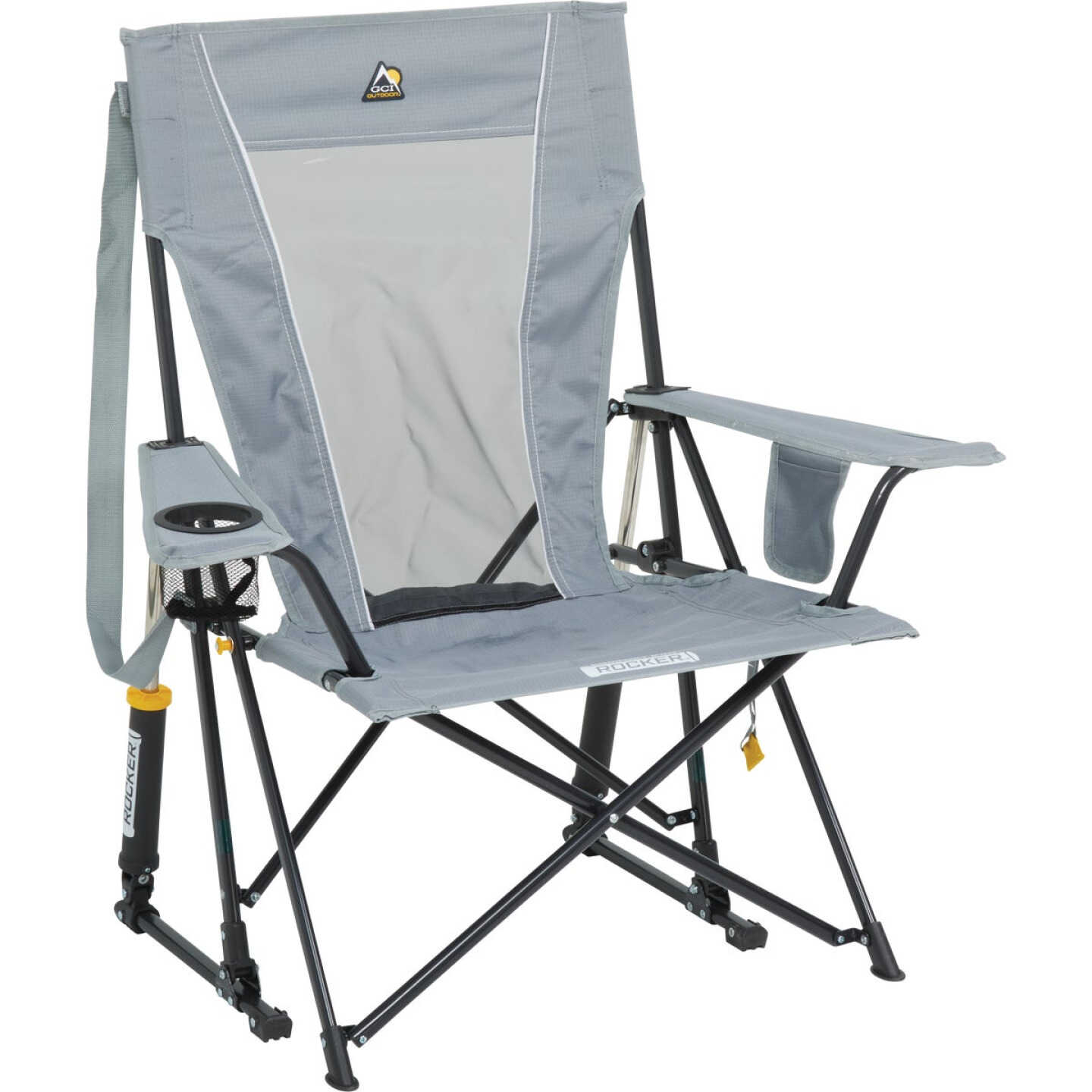 GCI Outdoor Comfort Pro Mercury Gray Folding Rocker Image 1