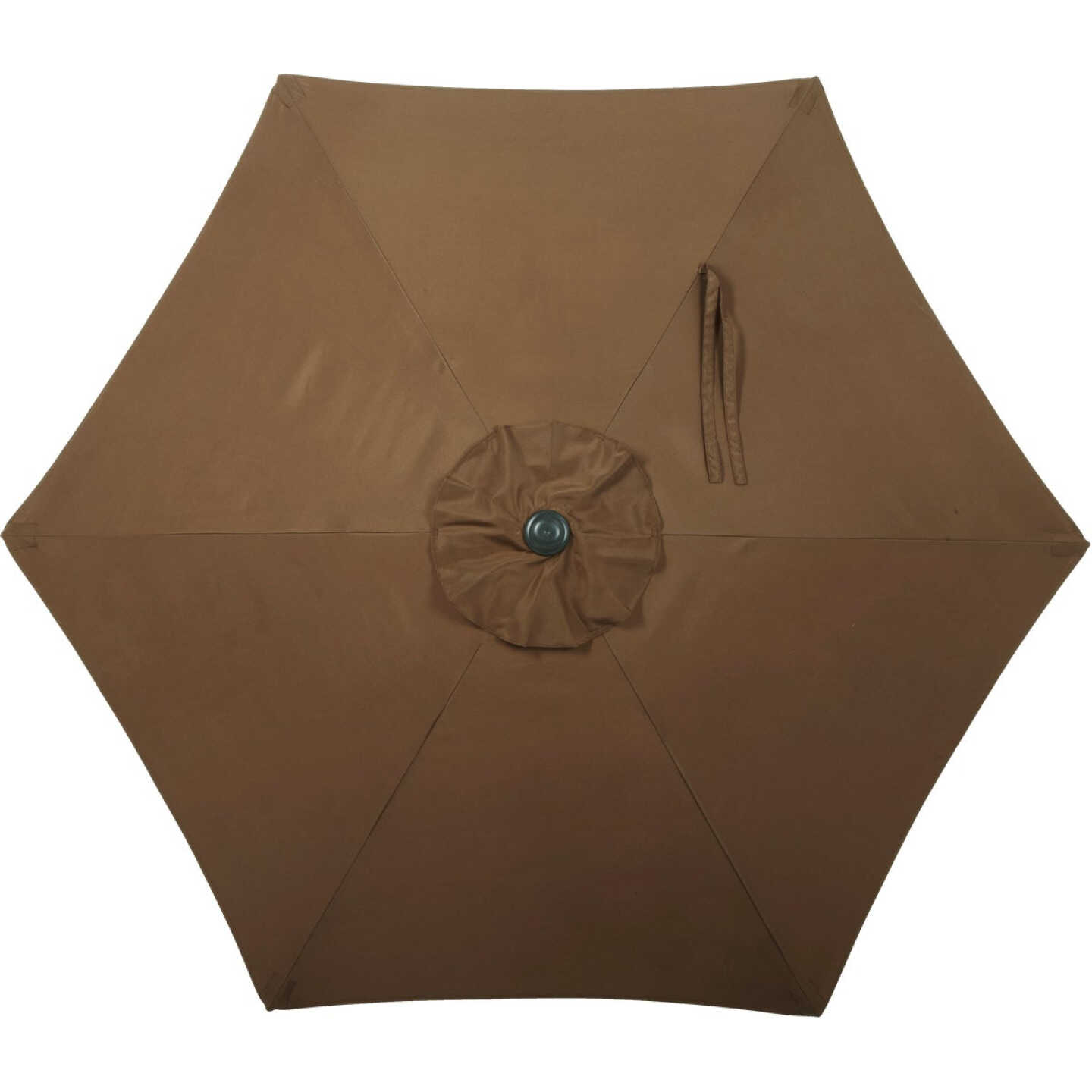 7.5 Ft. Aluminum Tilt/Crank Brown Patio Umbrella - PFAS Free Image 5