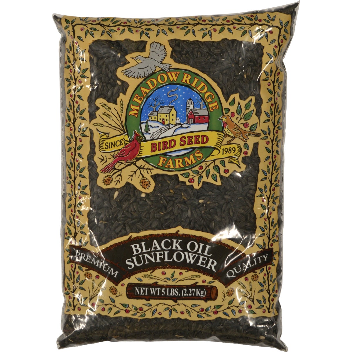 Meadow Ridge Farms 5 Lb. Black Oil Sunflower Wild Bird Seed