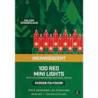 Home Impressions Red 100-Bulb Mini Incandescent String Light Set with Green Wire Image 2