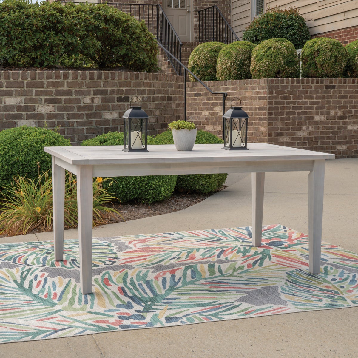 Linon Svana 64 In. x 38 In. Natural Acacia Wood Dining Table Image 3