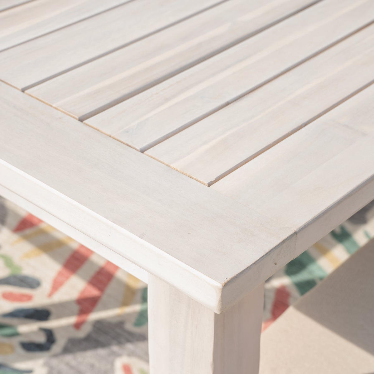 Linon Svana 64 In. x 38 In. Natural Acacia Wood Dining Table Image 4