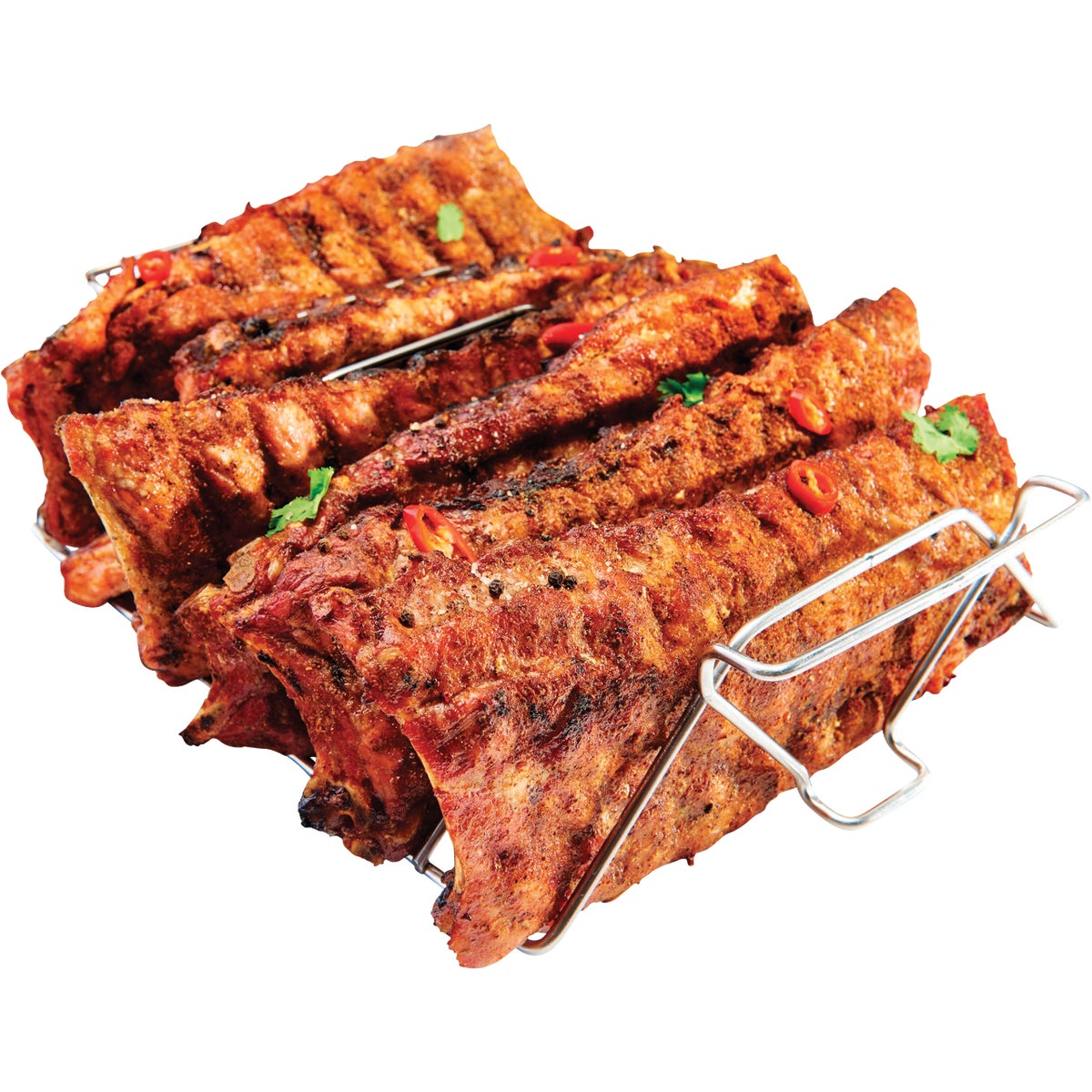 GrillPro 15.5 In. Stainless Steel Rib & Roast Grill Rack Image 3