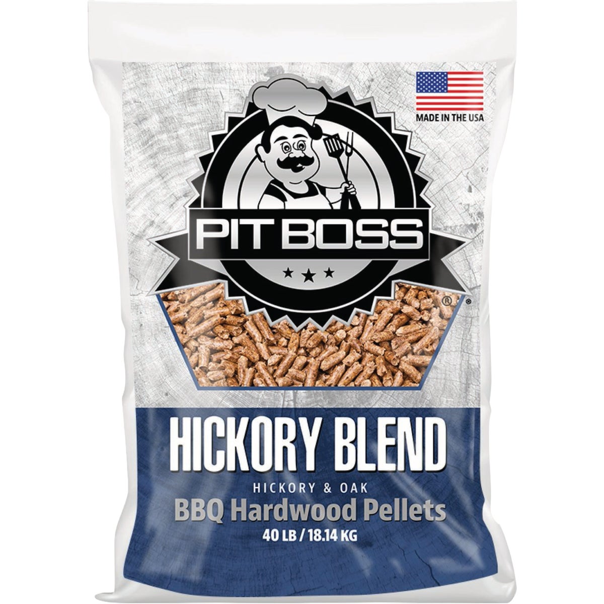 Pit Boss Hickory Blend 40 Lb. Hardwood Pellets