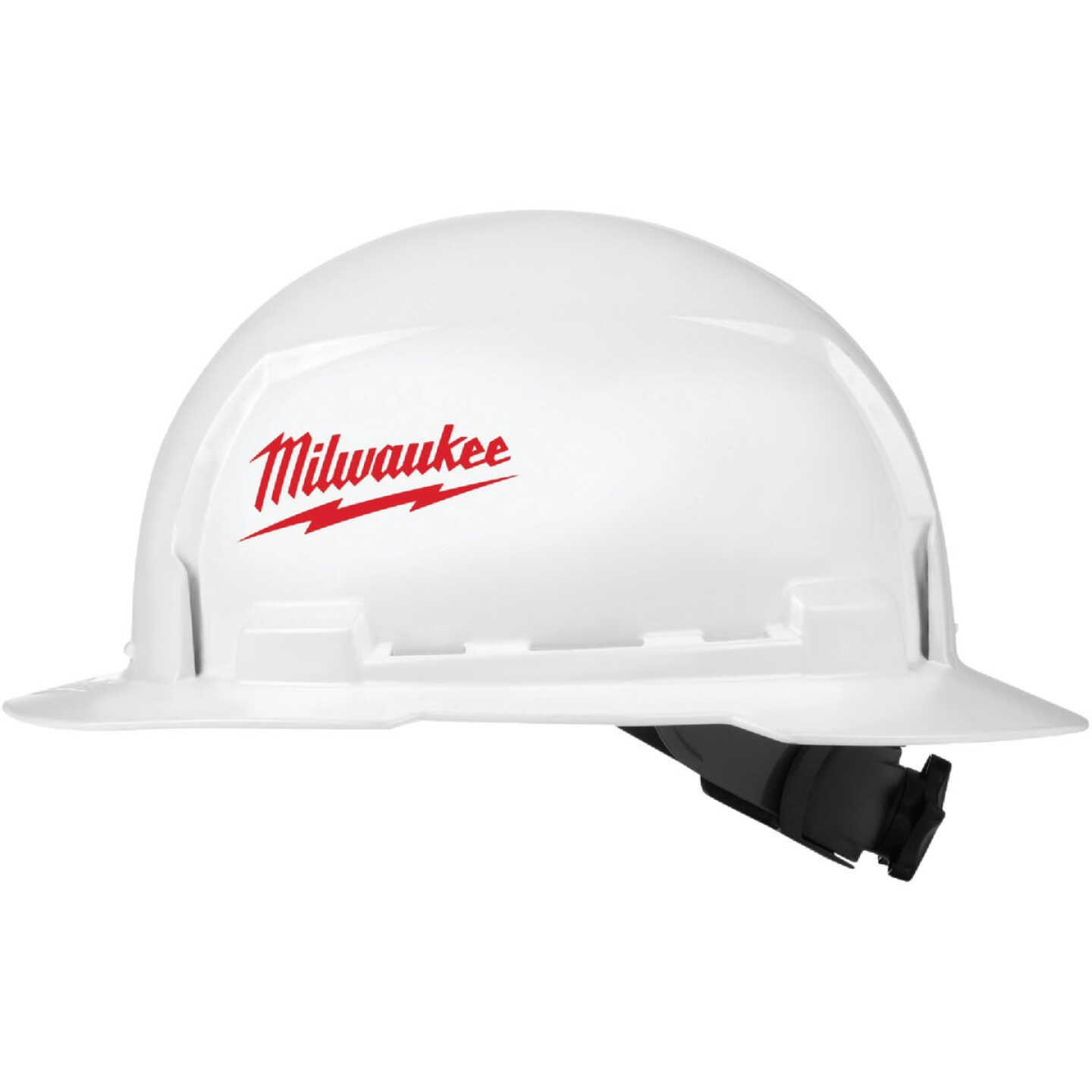 Milwaukee White Full Brim Ratcheting Type 1 Class E Hard Hat Image 1