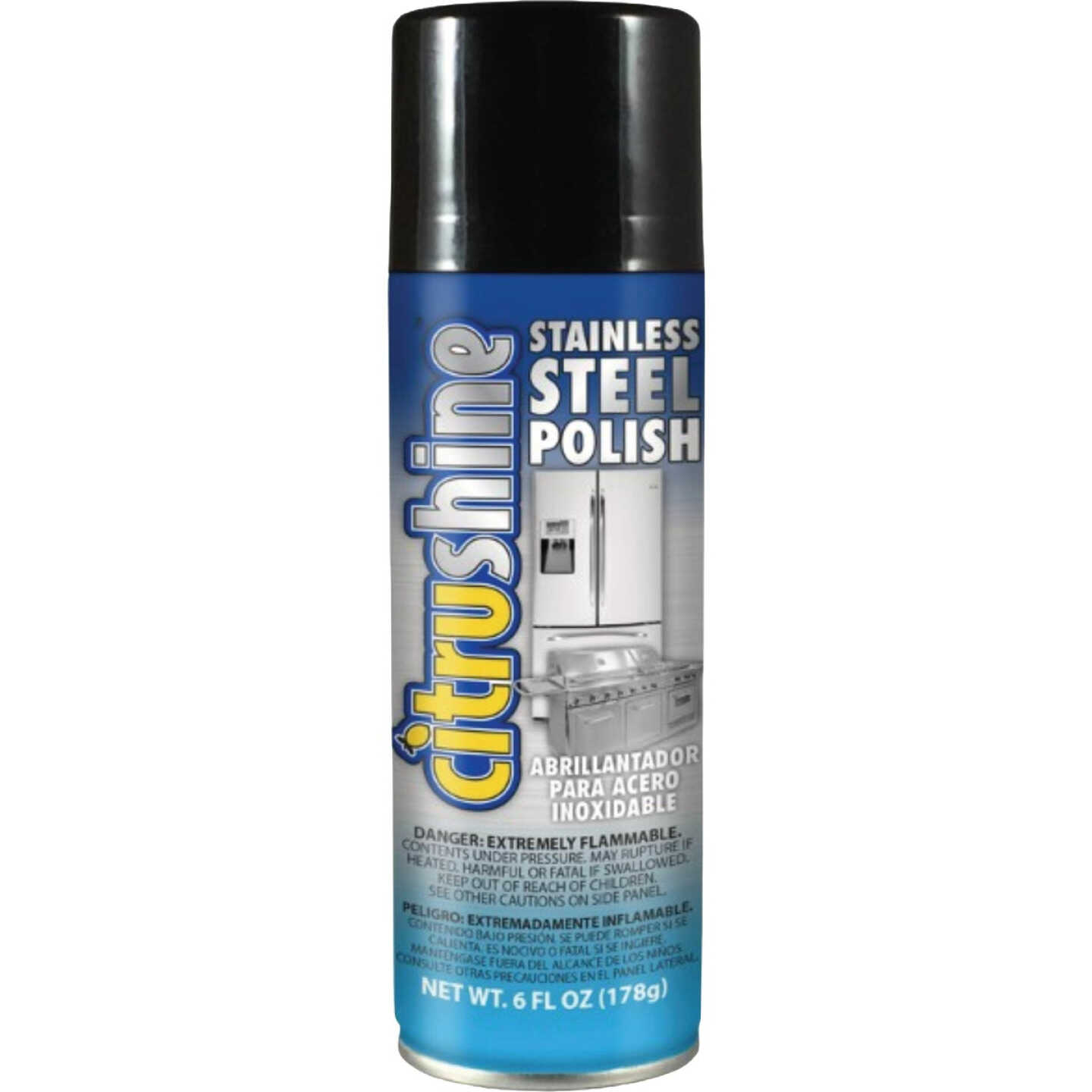 CitruShine 6 Oz. Aerosol Spray Stainless Steel Polish Image 1