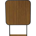 Sunjoy 24 In. Square Heavy-Duty Woodgrain Finish Steel Folding Table Image 3