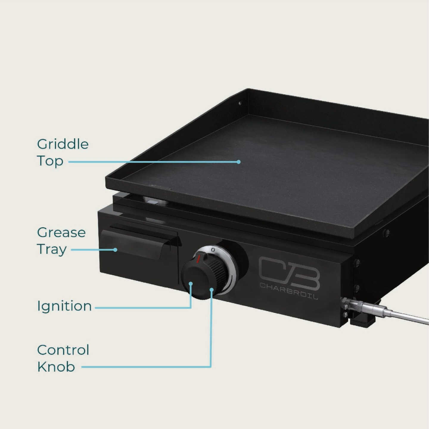 Char-Broil 17 In. 1-Burner Griddle Image 2