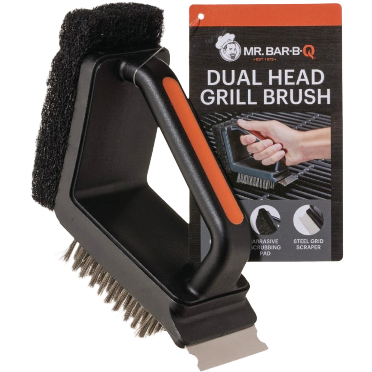 Mr. Bar-B-Q Dual Head Handheld CSA Grill Brush Image 3