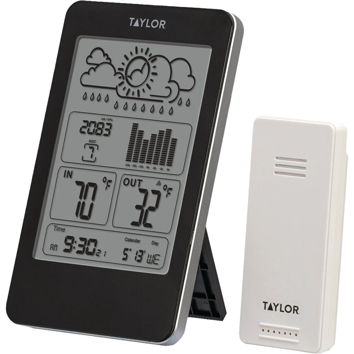 Taylor Indoor/Outdoor Digital Barometer with Thermometer and Wireless Remote