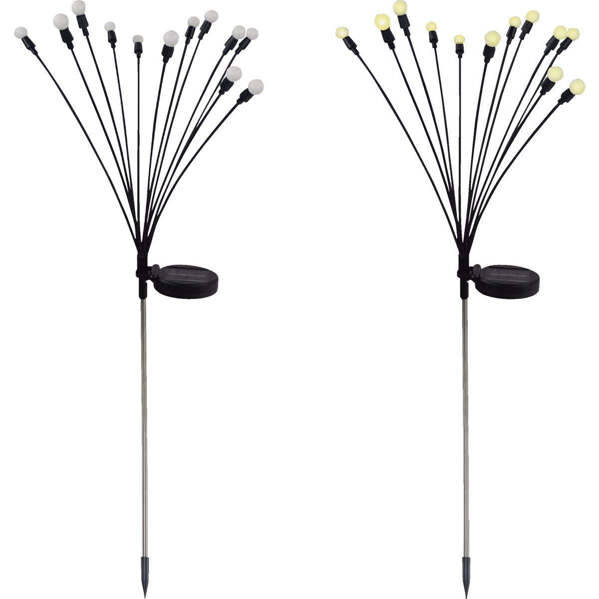 Alpine Warm White LED Firefly Solar Stake Light