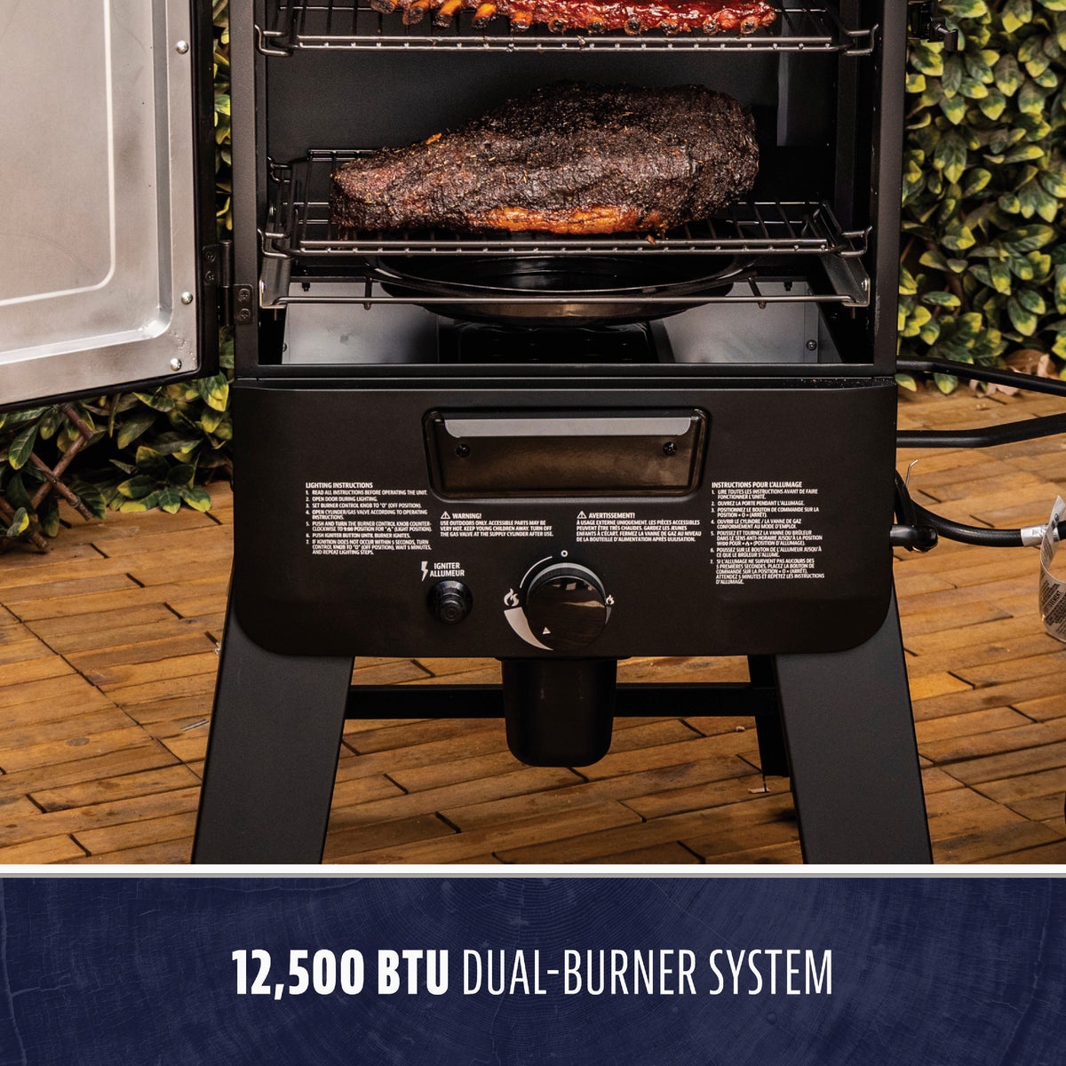 Pit Boss 30 In. 12,500 BTU LP Gas Vertical Smoker Image 4