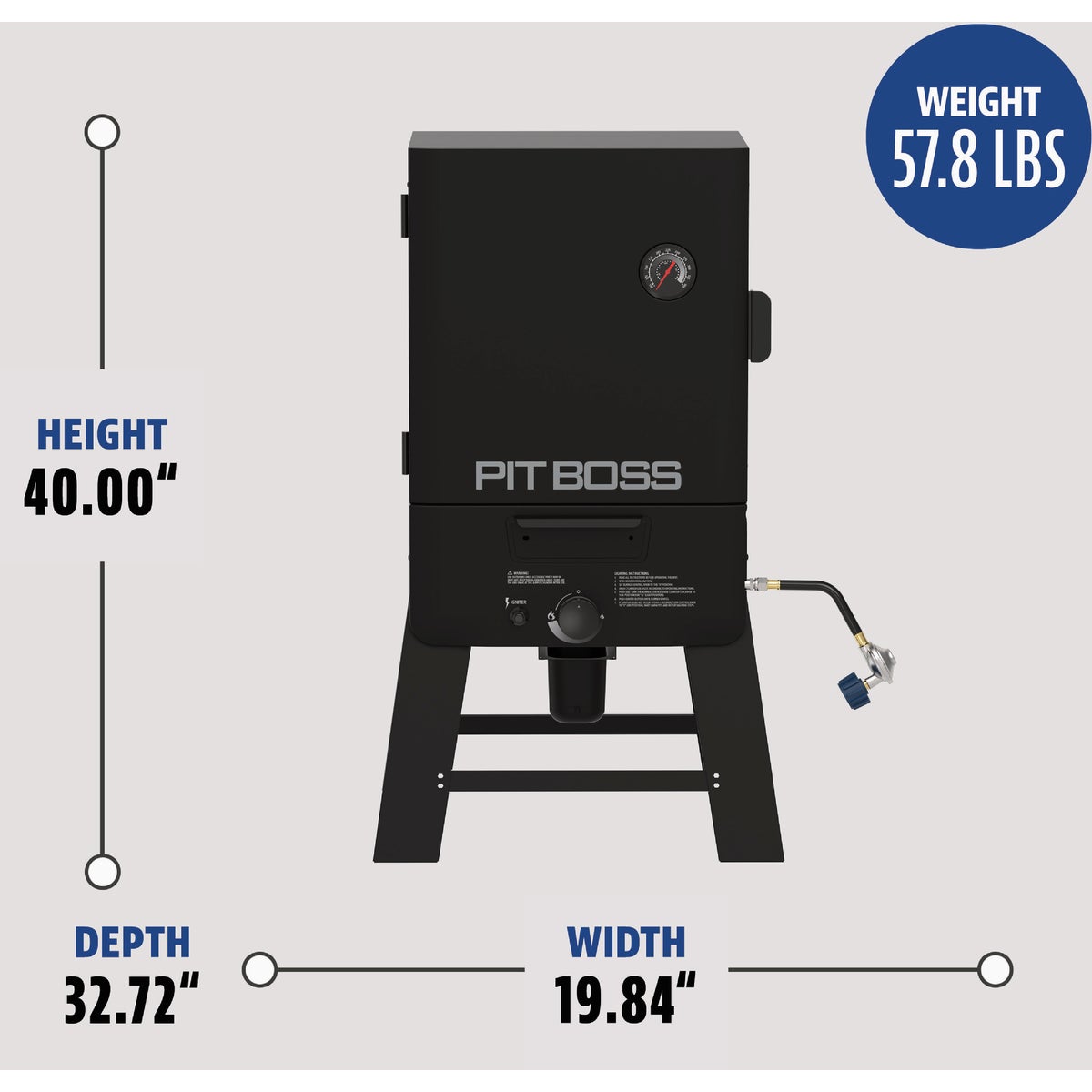 Pit Boss 30 In. 12,500 BTU LP Gas Vertical Smoker Image 2