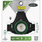 Police Security Blackout 1000 Lm. LED Rechargeable Focusing Hardhat Compatible Headlamp Image 3
