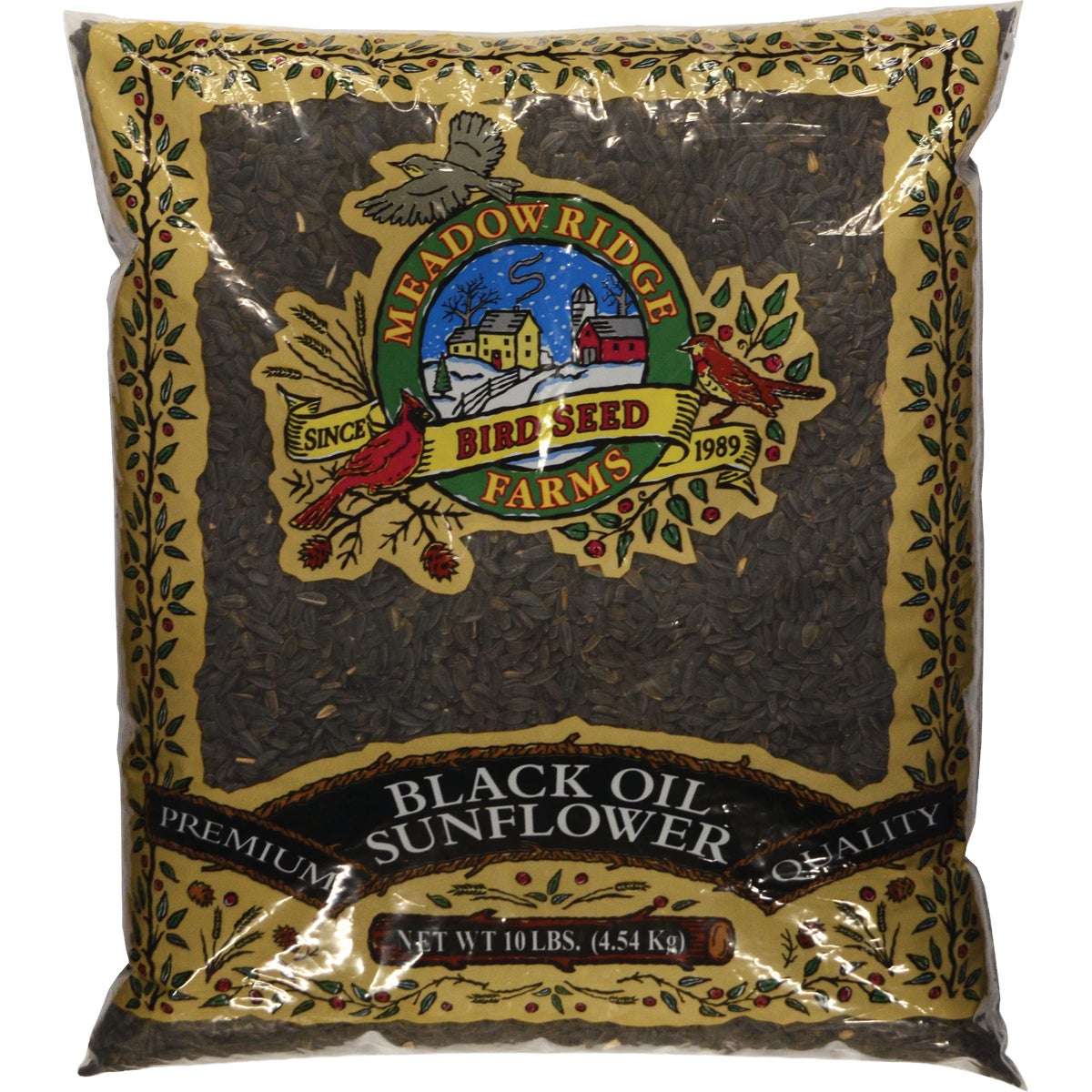 Meadow Ridge Farms 10 Lb. Black Oil Sunflower Wild Bird Seed