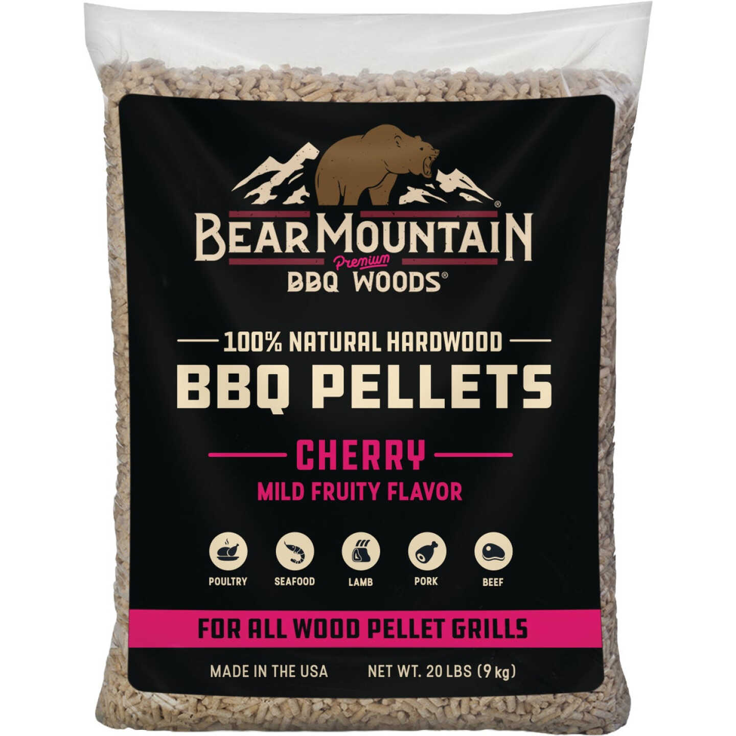 Bear Mountain BBQ Premium Woods 20 Lb. Cherry Wood Pellet Image 1
