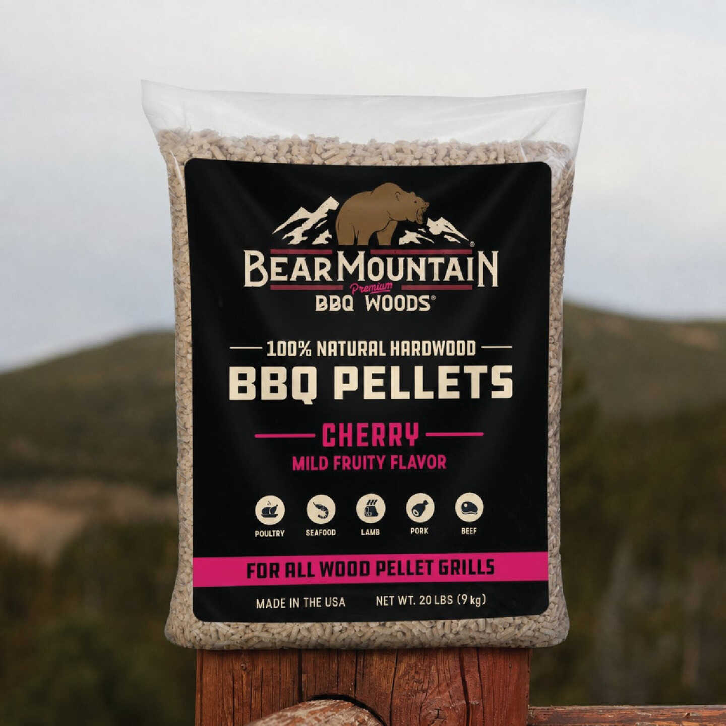 Bear Mountain BBQ Premium Woods 20 Lb. Cherry Wood Pellet Image 3