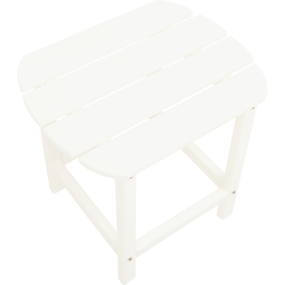 Outdoor Expressions White HDPE Side Table Image 4