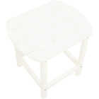 Outdoor Expressions White HDPE Side Table Image 4
