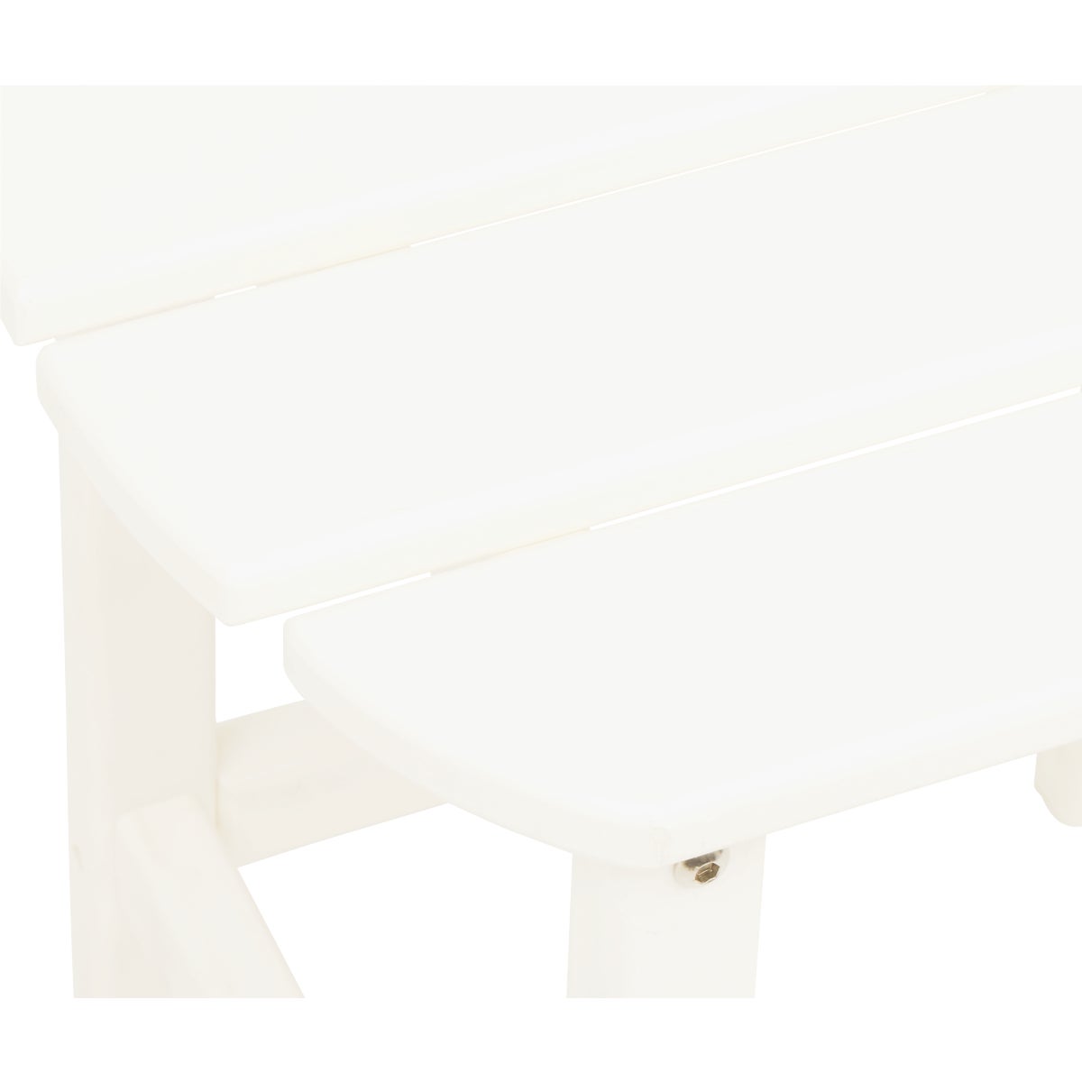 Outdoor Expressions White HDPE Side Table Image 3