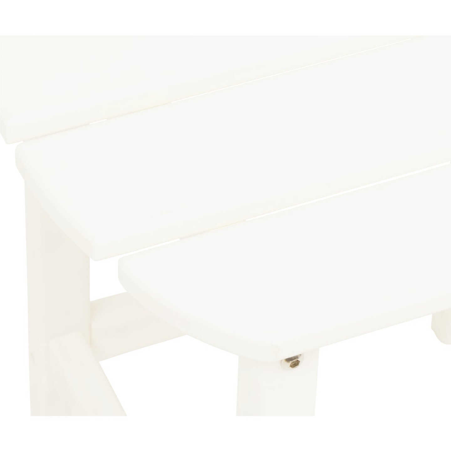 Outdoor Expressions White HDPE Side Table Image 3