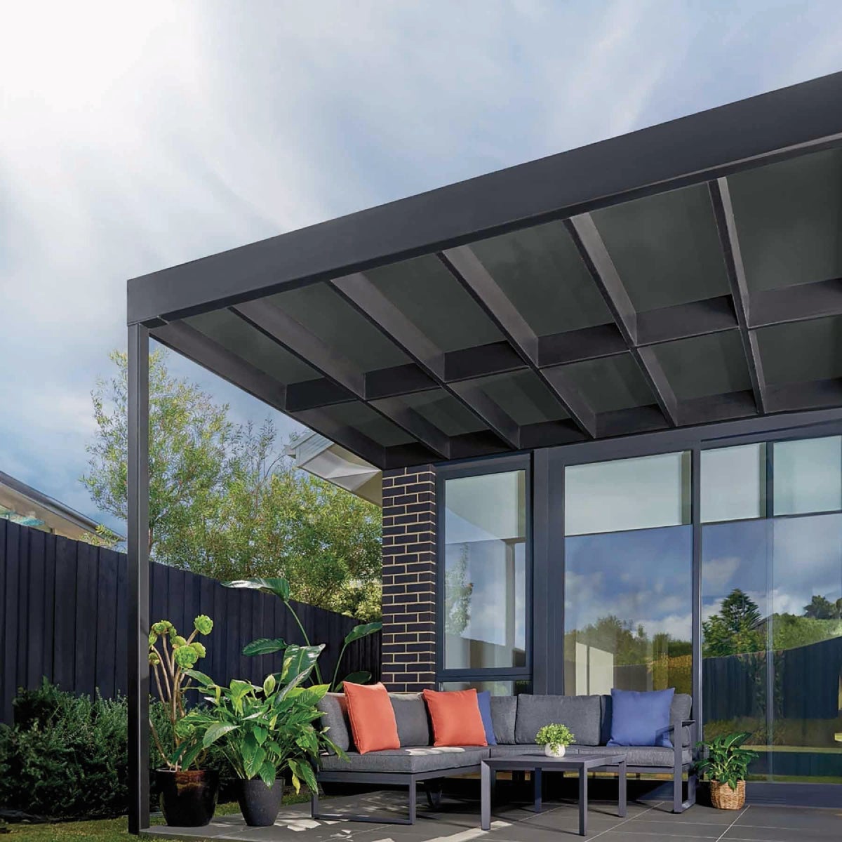 Coolaroo 6 Ft. x 15 Ft. Graphite 90% UV Sun Protection Shade Fabric Image 4