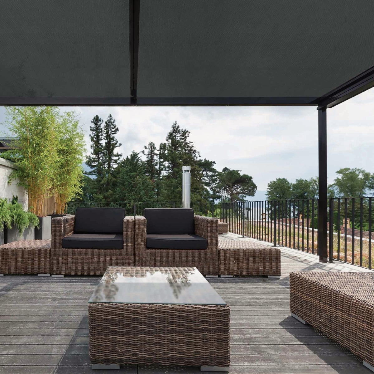 Coolaroo 6 Ft. x 15 Ft. Graphite 90% UV Sun Protection Shade Fabric Image 2
