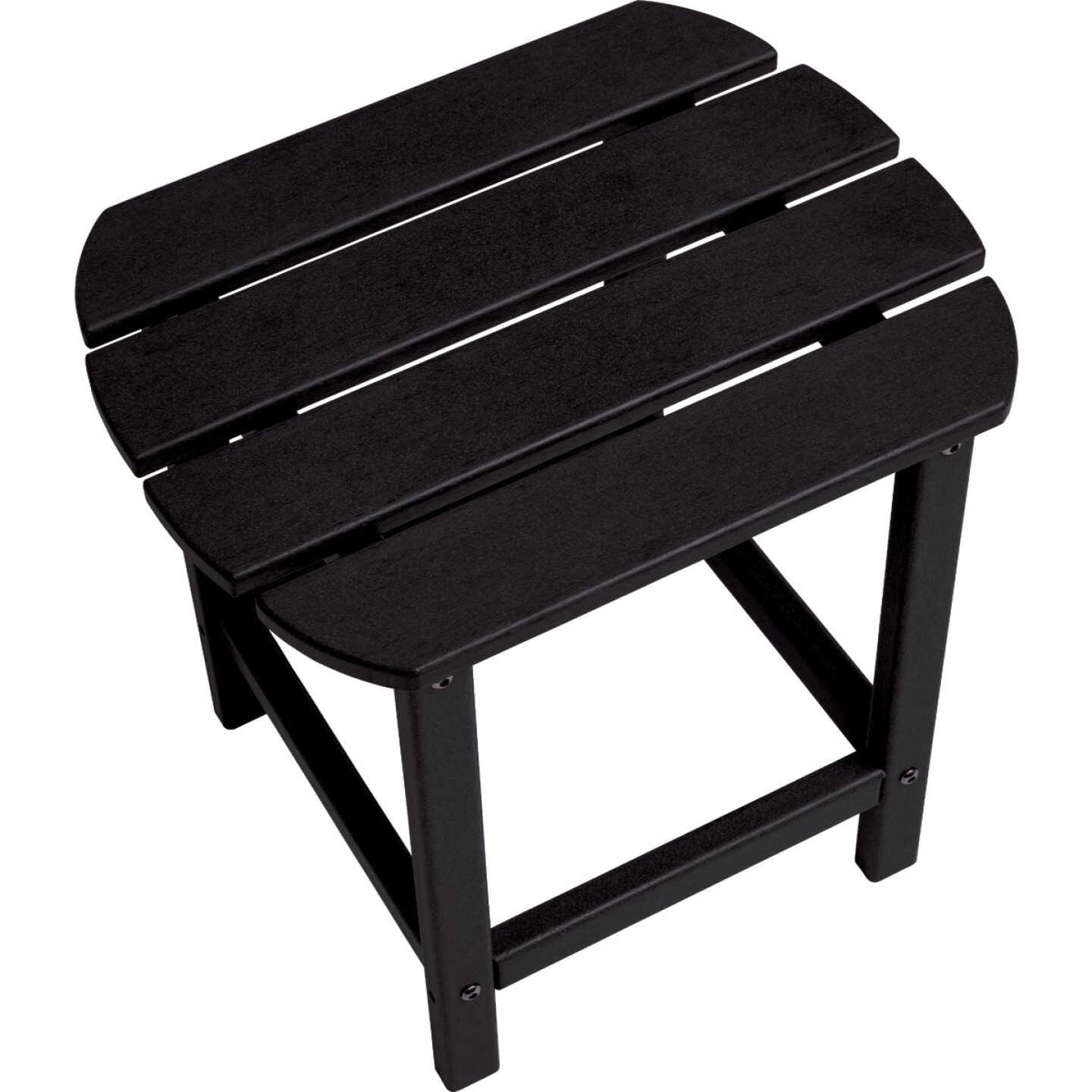 Outdoor Expressions Black HDPE Side Table Image 2