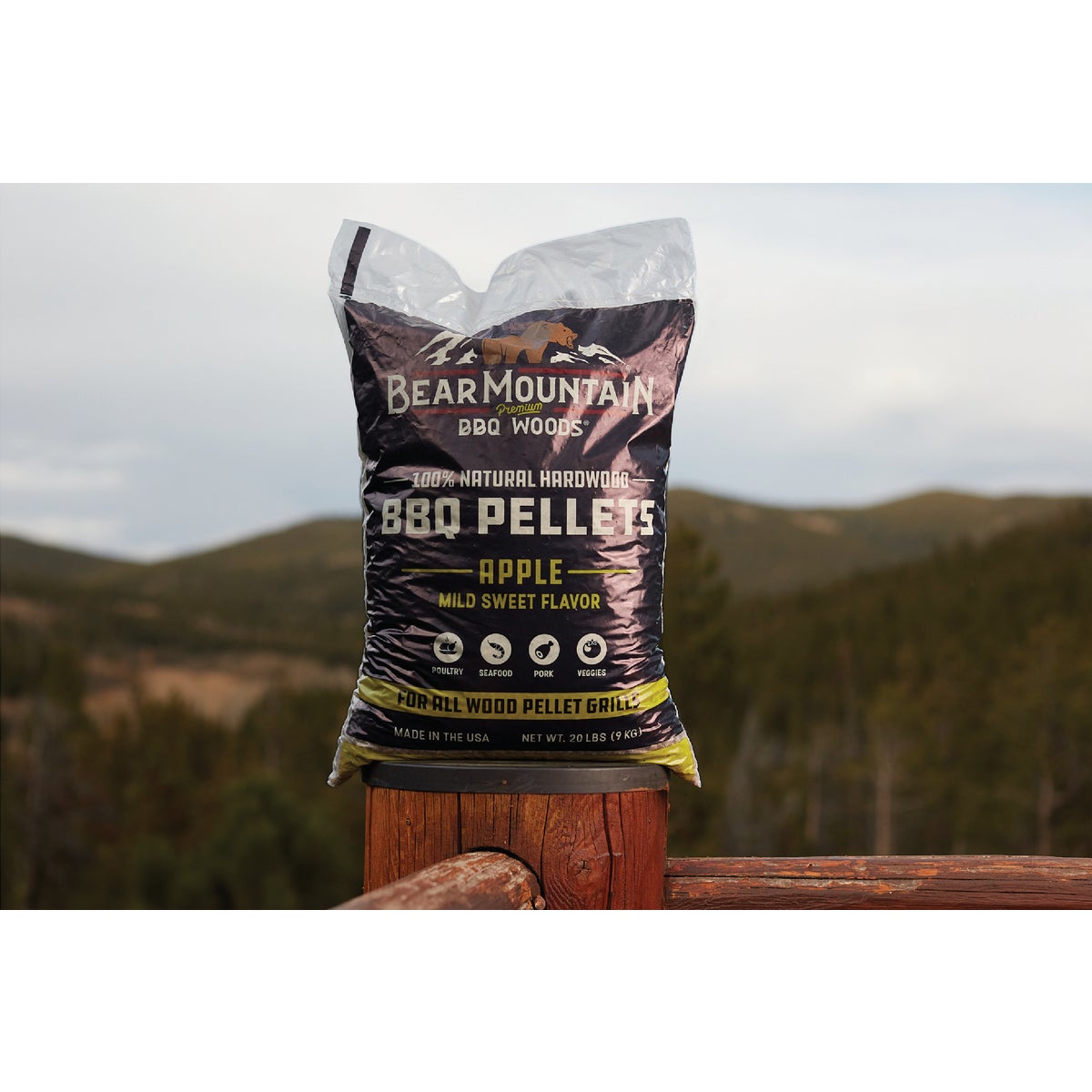 Bear Mountain BBQ Premium Woods 20 Lb. Apple Wood Pellet Image 3