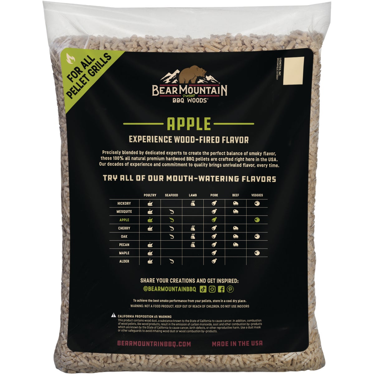 Bear Mountain BBQ Premium Woods 20 Lb. Apple Wood Pellet Image 4