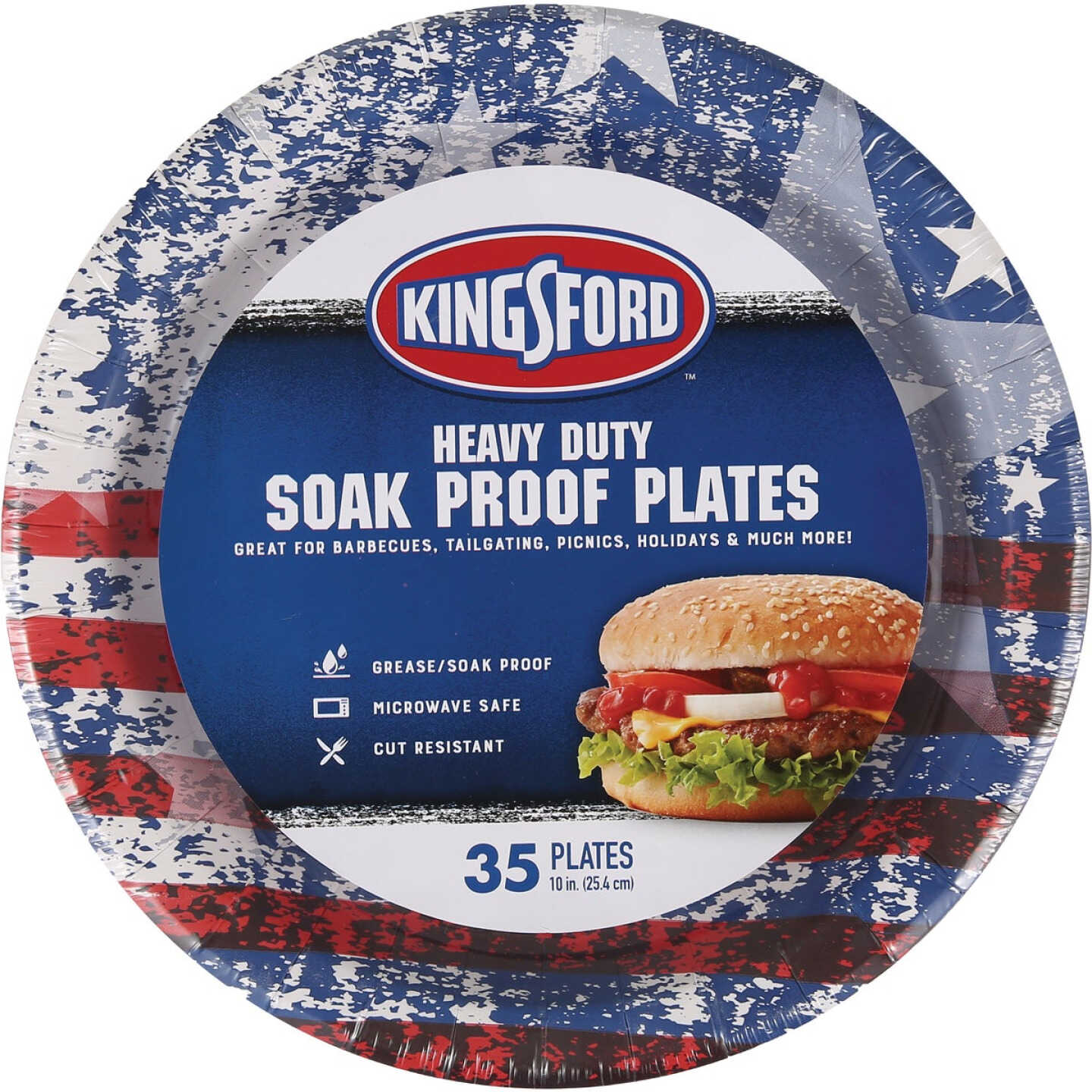Kingsford 10 In. Round Heavy-Duty Paper Plate (35-Count) Image 1