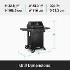 Broil King Gem 310 3-Burner Black 24,000 BTU LP Gas Grill Image 3