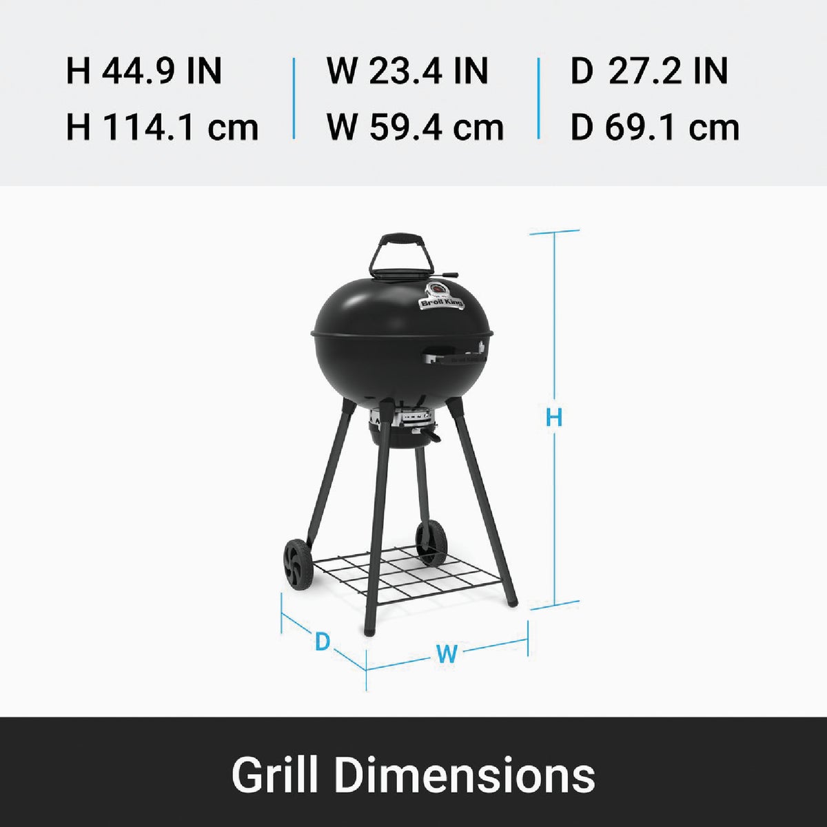 Broil King Crown 22.5 In. Advanced Kettle Grill Image 3