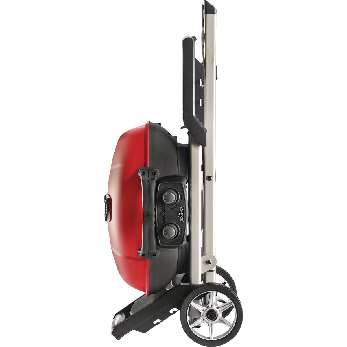 Napoleon TravelQ 285X Portable Propane Gas Grill/Griddle with Scissor Cart, Red Image 4