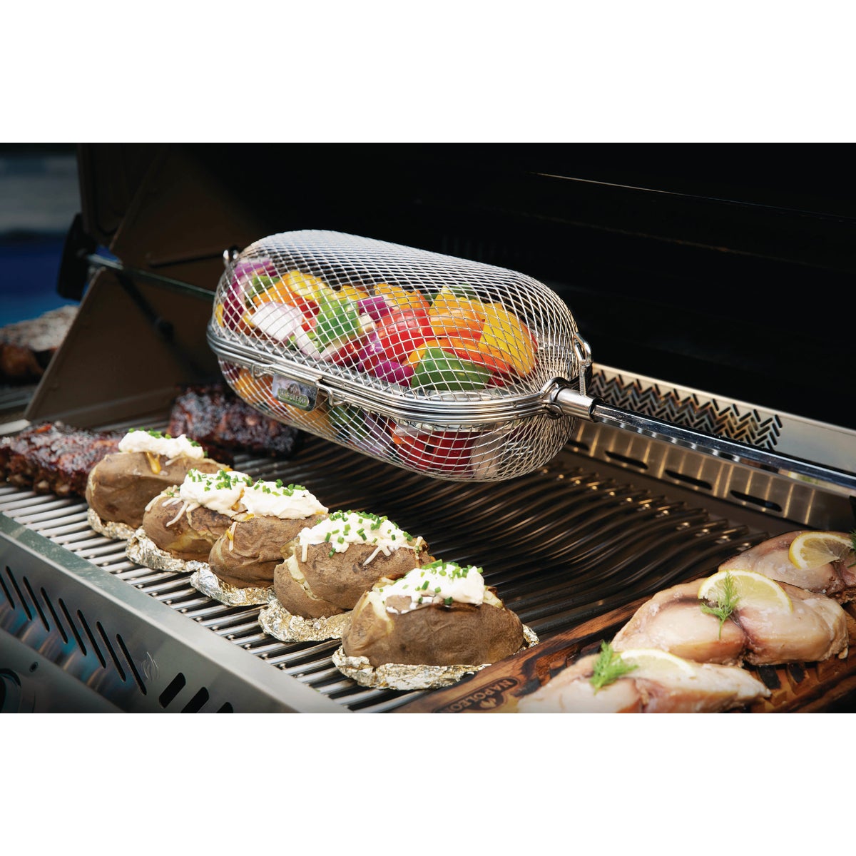 Napoleon Rotisserie Grill Basket Image 3