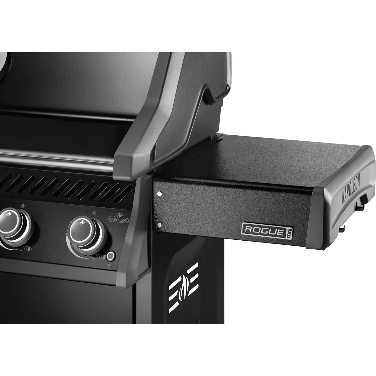 Napoleon Rogue Pro 625 5-Burner Natural Gas Grill with Infrared Side Burner, Black Image 3