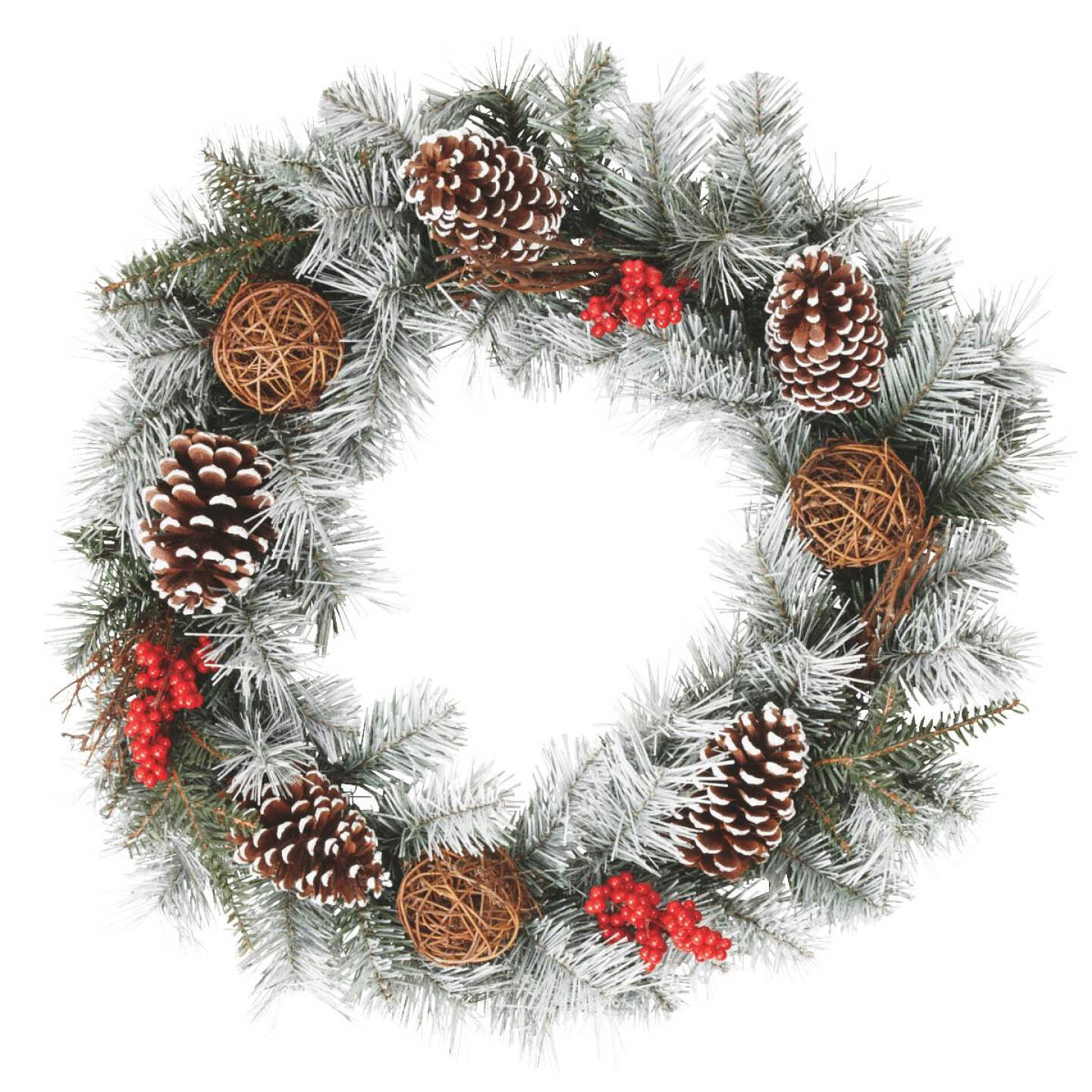 24" BERRY CONE WREATH Image 1