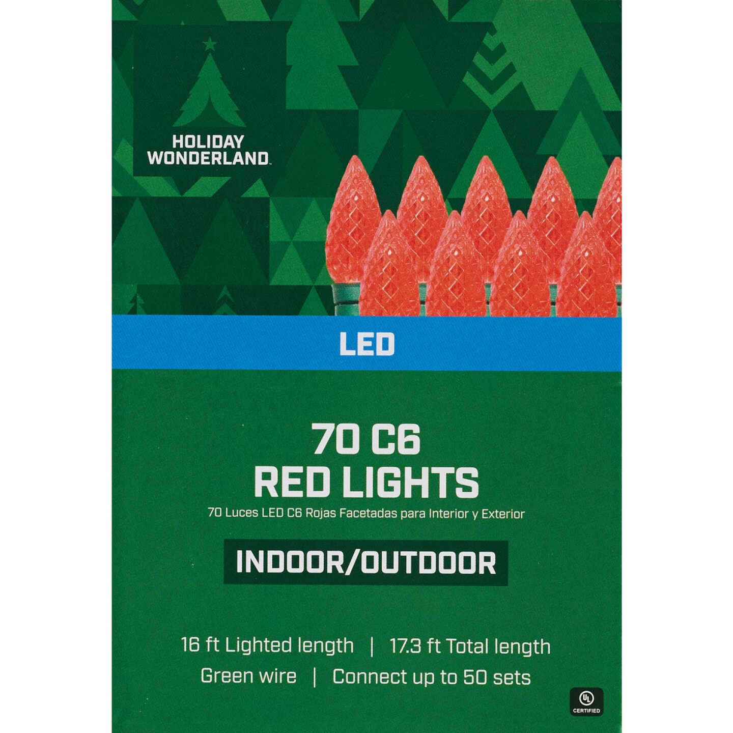 Home Impressions Red 70-Bulb C6 LED Light Set Image 2